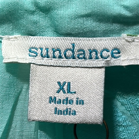 Sundance Light Teal/Turquoise Fanciful Florals Dress Size XL NWT - Picture 5 of 7